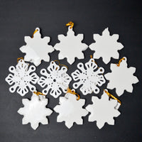 Snowflake Ornaments - Set of 10