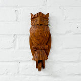 Wooden Owl Wall Hook