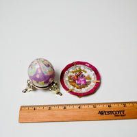 Decorative Egg in Stand + Miniature Decorative Plate