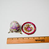 Decorative Egg in Stand + Miniature Decorative Plate