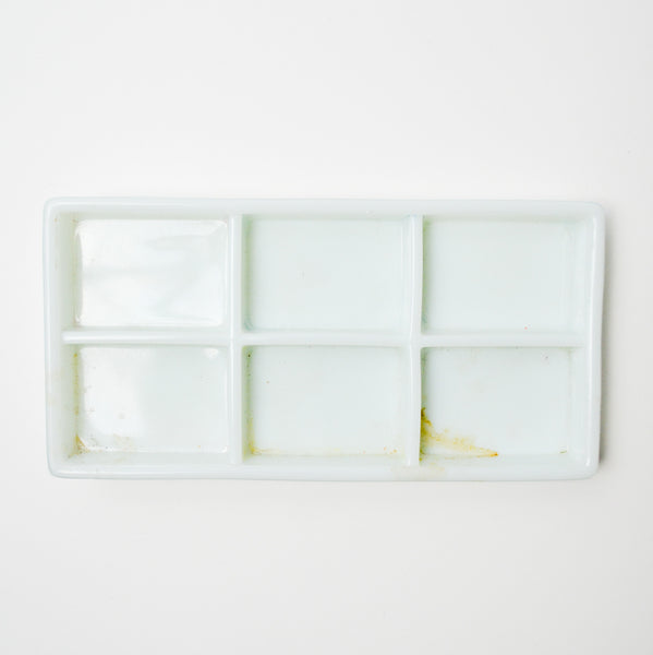 American Cabinet Co. White Milk Glass Tray