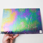 Purple + Iridescent Glass Piece