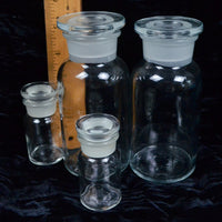 Glass Vials with Stoppers - Set of 4