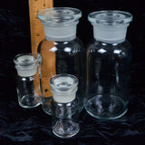 Glass Vials with Stoppers - Set of 4
