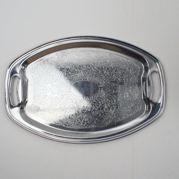 SILVER950 トレイ Silver Ornate Carrying Tray – Make & Mend