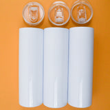 Blank White Tumblers - Set of 3