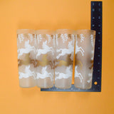 Vintage Libbey Unicorn Print Highball Glasses - Set of 4