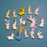 Miniature Rabbit Figurines - Set of 15