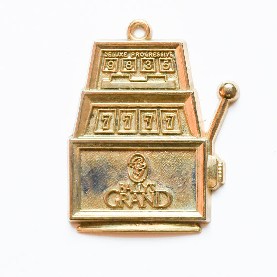Bally's Grand Slot Machine Gold Charm