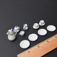 Miniature Blue + White Place Setting Bundle