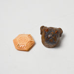 Miniature Carved Dog + Lid