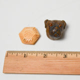 Miniature Carved Dog + Lid