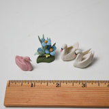 Mini Clay Swan + Flowers Bundle