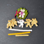 Miniature Pipe Cleaner Teddy Bear Bundle