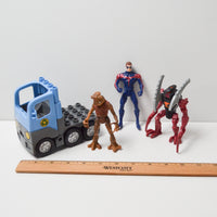 Superhero, Monster + Truck Figurine Bundle