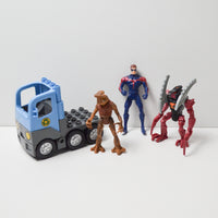 Superhero, Monster + Truck Figurine Bundle