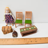 Vintage Doll + Living Room Furniture Set