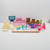 Miniature Plastic Furniture Set - Entire House's Worth