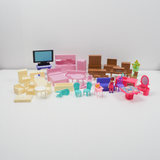 Miniature Plastic Furniture Set - Entire House's Worth