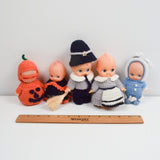 Vintage Kewpie Dolls with Crochet Costumes
