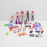 Plastic Dolls with Mall Accessories Set