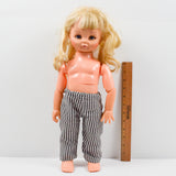 Horsman Dolls Blonde Doll with Striped Pants