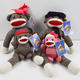 Sock Monkey Family in Car Box