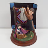 The Amish Heritage Collection - "Taking Down the Clothes" Statue - Broken