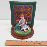 The Amish Heritage Collection - "Sarah and Maggie" Statue - Missing Book in Hands