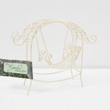 Miniature White Garden Swing