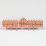 Miniature Wood-Style Gated Fence