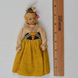 Blonde Doll in Yellow Dress