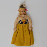 Blonde Doll in Yellow Dress