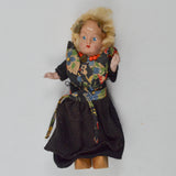 Blonde Doll in Black Dress
