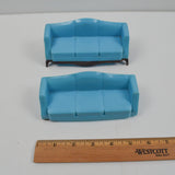Miniature Blue Couches