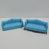 Miniature Blue Couches