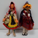 Cloth Souvenir Dolls - Set of 2