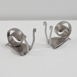 Metal Fork Sculpture Snails