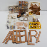 Miniature Ship + Furniture Building Supplies + Wooden Letters