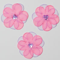 Pink Flower Patches - Set of 3 Default Title