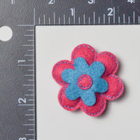 Blue + Pink Felt Stuffed Flower Default Title