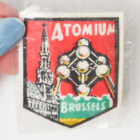 Brussels Atomium Vintage Printed Patch