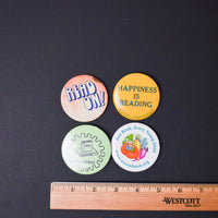 Reading Buttons - Set of 4