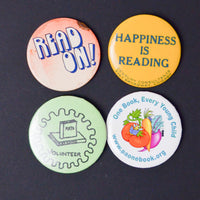 Reading Buttons - Set of 4