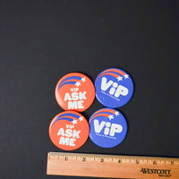 VIP Buttons - Set of 4