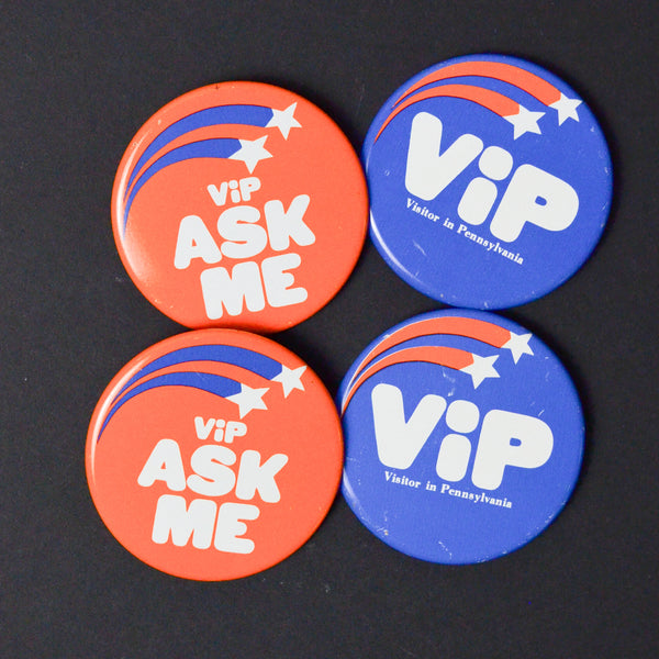 VIP Buttons - Set of 4