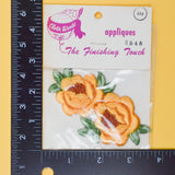 Cloth World Vintage Orange Flower Appliqué