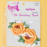 Cloth World Vintage Orange Flower Appliqué