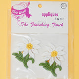 Cloth World Vintage White Flower Appliqués