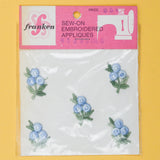 Franken Vintage Blue Flower Appliqués